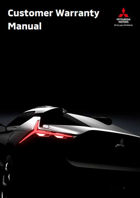 Mitsubishi Customer Warranty manual