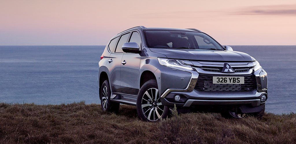 Shogun Sport parked my cliff